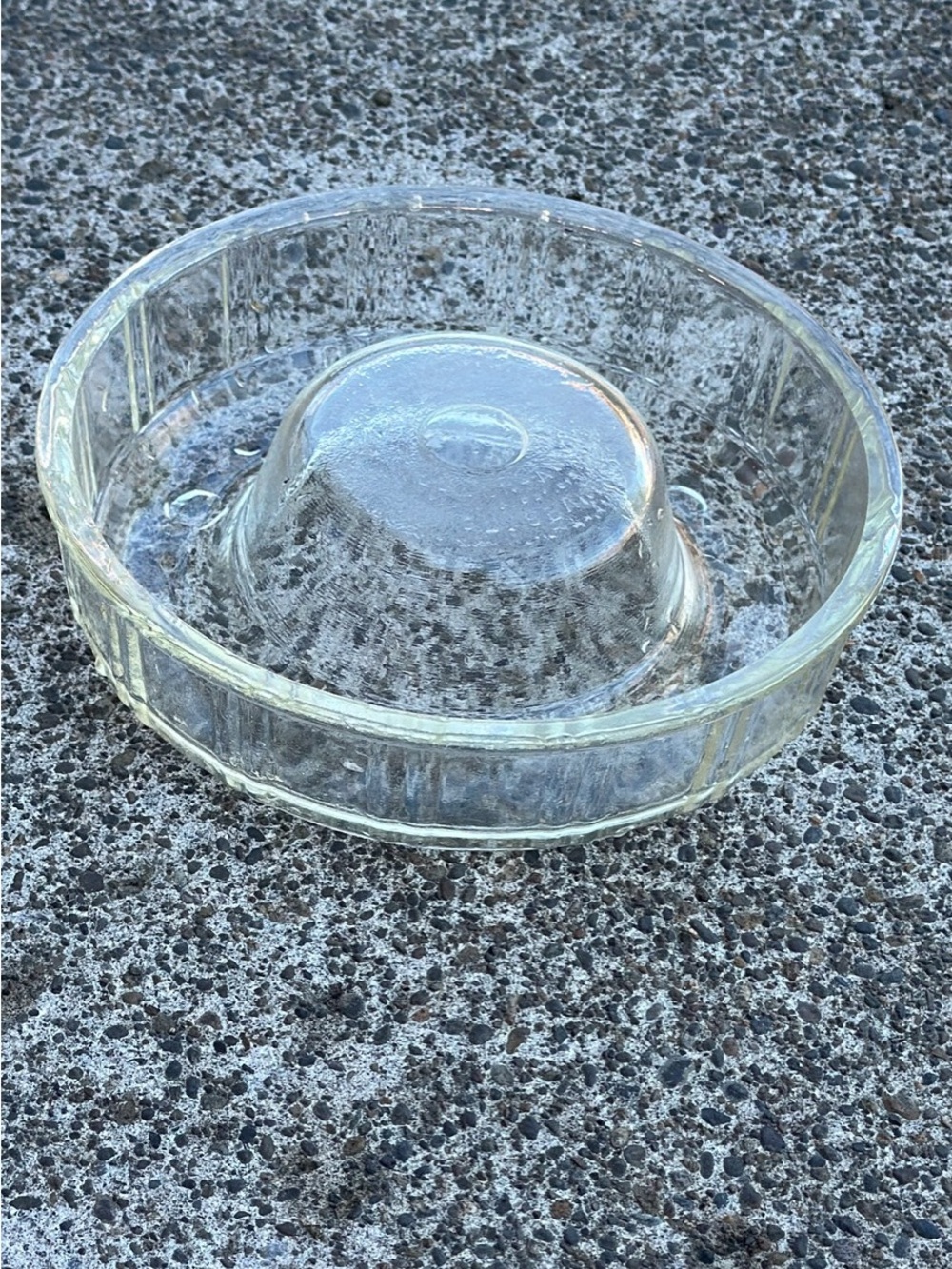 Vintage glass ring mold